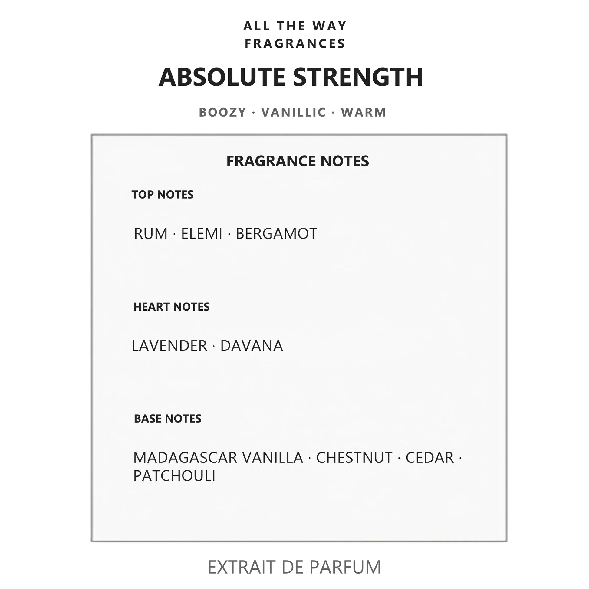 Νότες αρώματος Absolute Strength – άρωμα τύπου Stronger With You Absolutely Giorgio Armani