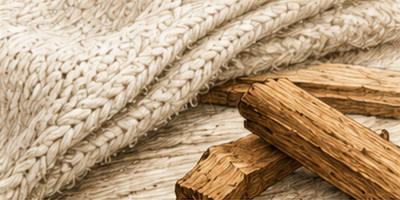 Cashmere Amber & Sandalwood — έγχρωμη εικονογράφηση αρώματος