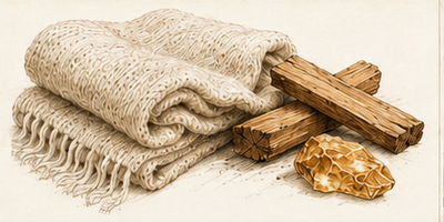 Cashmere Amber & Sandalwood — έγχρωμη εικονογράφηση αρώματος