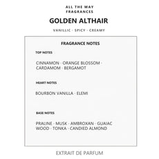 Νότες αρώματος Golden Althair – άρωμα τύπου Althaïr Parfums de Marly