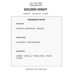 Νότες αρώματος Golden Night – άρωμα τύπου Grand Soir Maison Francis Kurkdjian