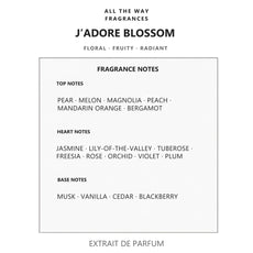 Νότες αρώματος J’Adore Blossom – άρωμα τύπου J’adore Dior