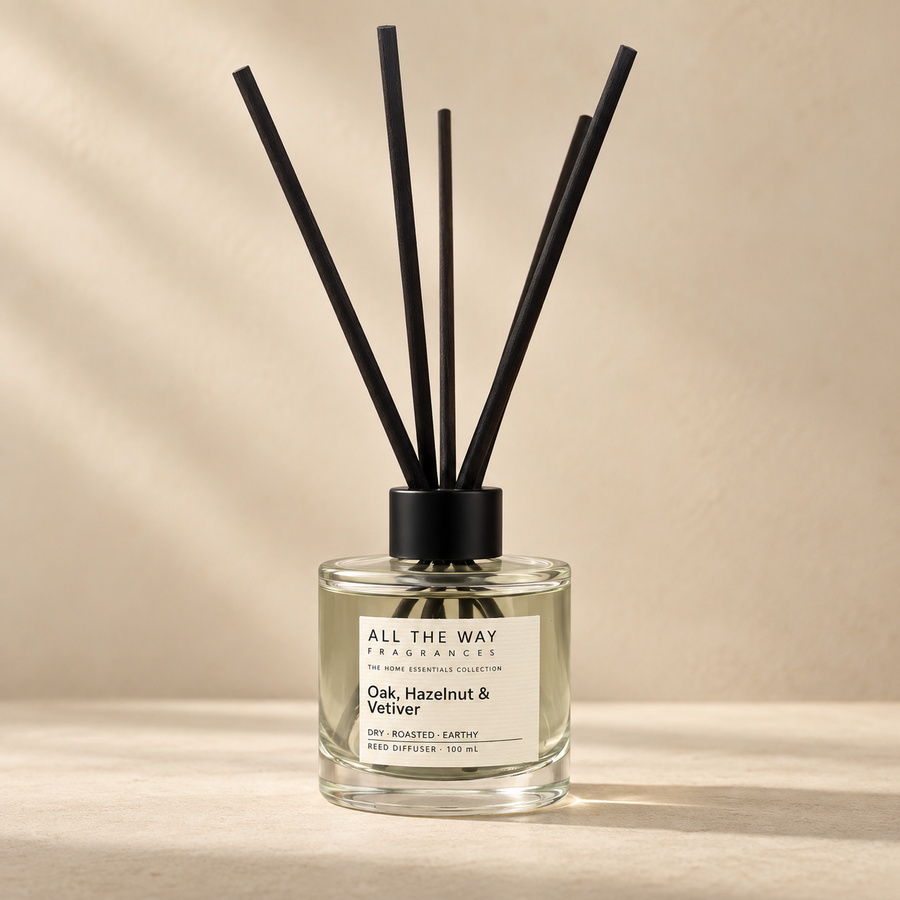 Oak, Hazelnut & Vetiver reed diffuser αρωματικό χώρου All the Way
