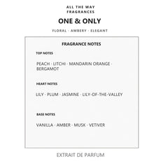 Νότες αρώματος One & Only – άρωμα τύπου The One for Women Dolce & Gabbana