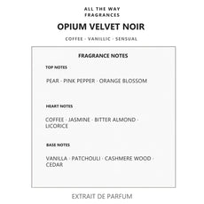 Νότες αρώματος Opium Velvet Noir – άρωμα τύπου Black Opium Yves Saint Laurent