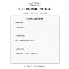 Νότες αρώματος Pure Homme Intense – άρωμα τύπου Dior Homme Intense Dior