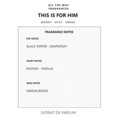 Νότες αρώματος This Is for Him – άρωμα τύπου This Is Him! Zadig & Voltaire