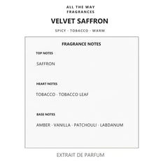 Νότες αρώματος Velvet Saffron – άρωμα τύπου Velvet Zafferano Dolce & Gabbana