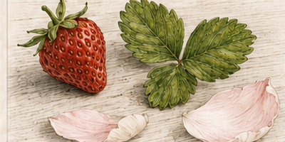 Wild Strawberry & Peony — έγχρωμη λεπτομέρεια αρώματος