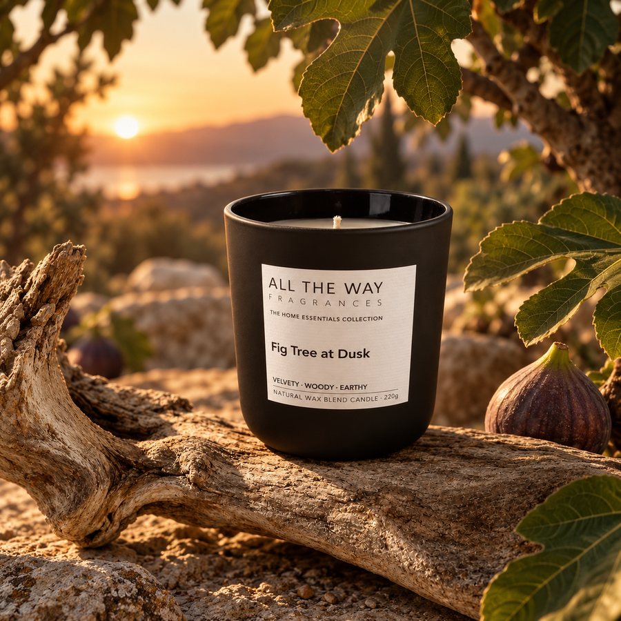 Fig Tree at Dusk χειροποίητο αρωματικό κερί All the Way – δημιουργική φωτογραφία